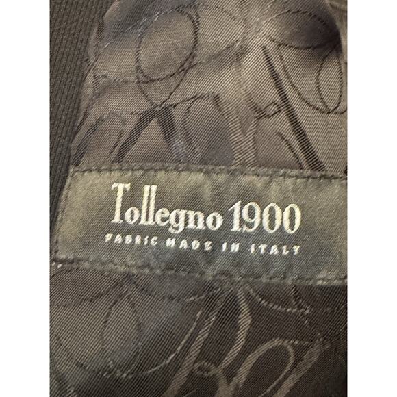 Size 4 Brooks Brothers Italy Tolley 1900 Double Breasted Jacket Gold Logo Button - Picture 4 of 12